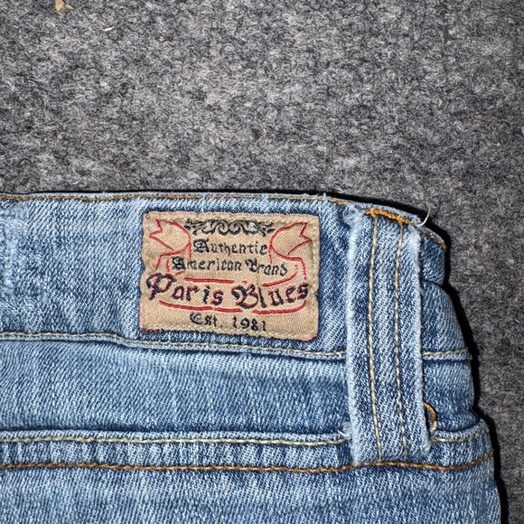 Paris Blues vintage Light Blue Capris cuffed hems Jeans size 5 - Picture 3 of 7